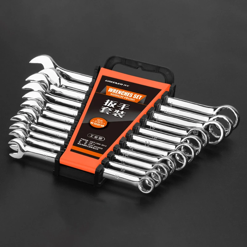 Двойной гаечный ключ LAMEZIA комбинированный с храповым механизмом из