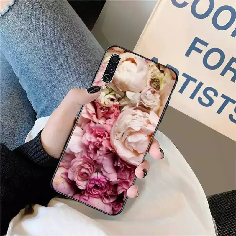 

Beautiful flowers rose peony Phone Case For Samsung galaxy S 9 10 20 A 10 21 30 31 40 50 51 71 s note 20 j 4 2018 plus