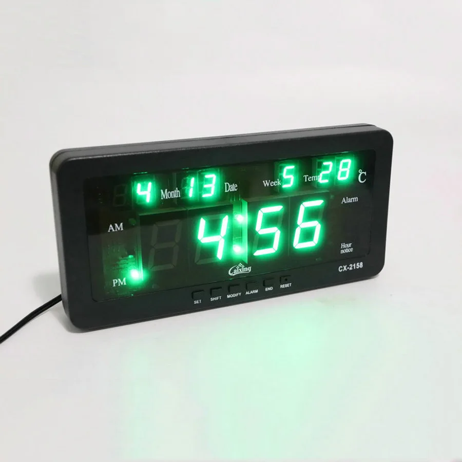 Большой цифровой будильник современный дизайн декоративные настольные часы для