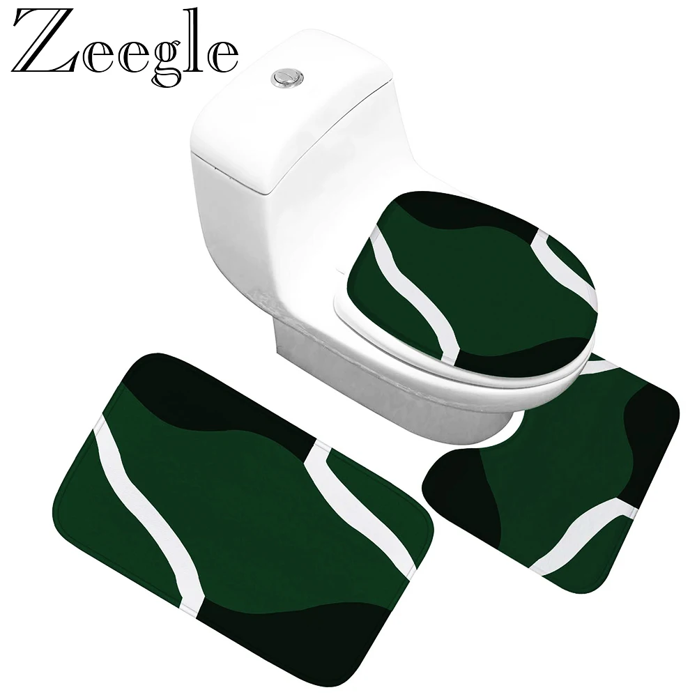 Геометрический Коврик Zeegle для ванной комнаты коврики коврик унитаза