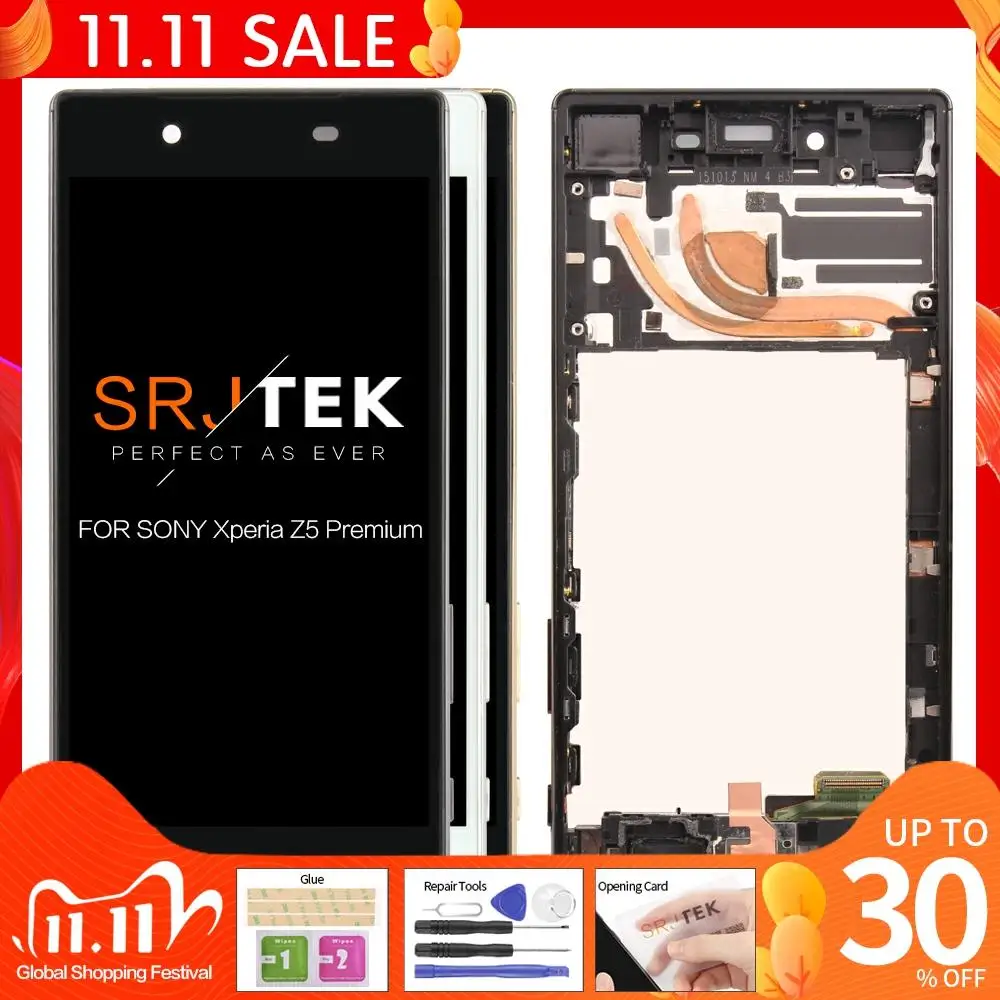 

Протестированный ЖК-дисплей 5,5 дюйма для SONY Xperia Z5 Premium, сенсорный экран с дигитайзером в сборе, экран Z5 PLUS E6853 E6883, сменный ЖК-экран