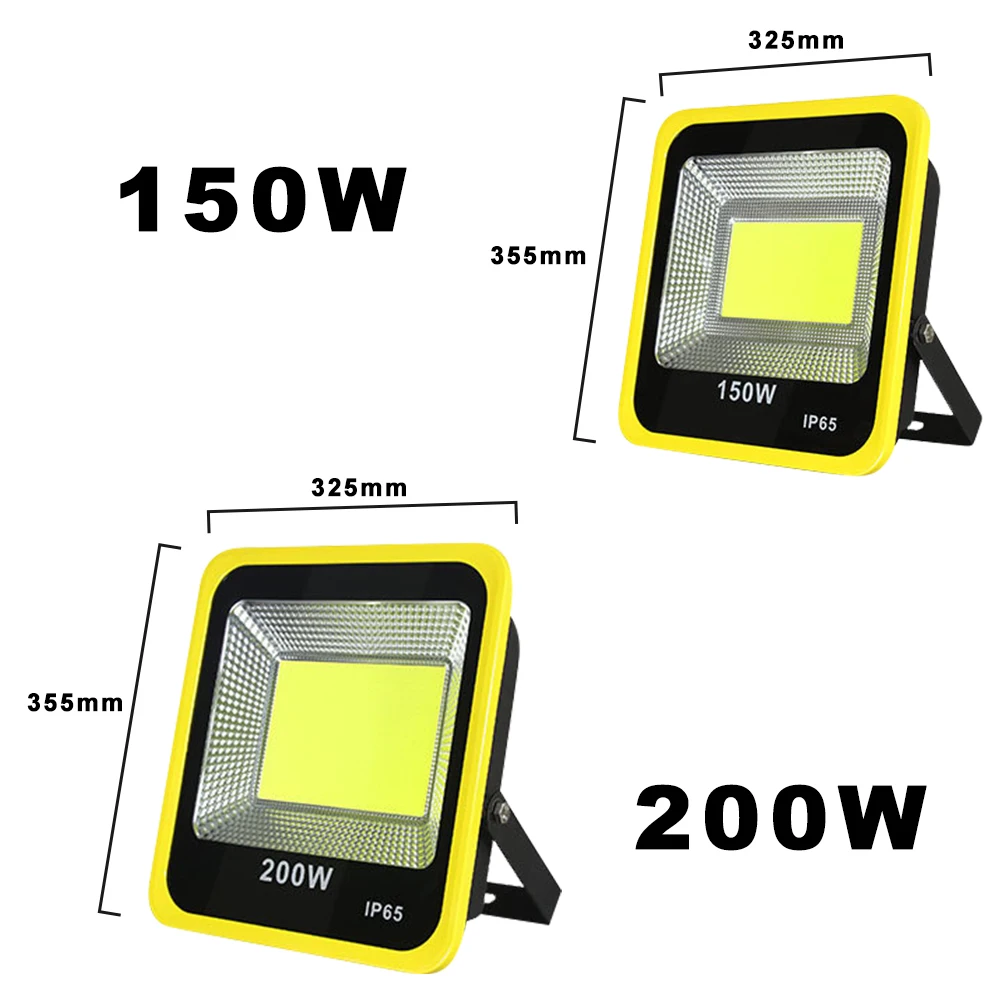 Светодиодный прожсветильник Тор AC100 240V COB 200 Вт 150 100 50 30 20 уличный прожектор IP65