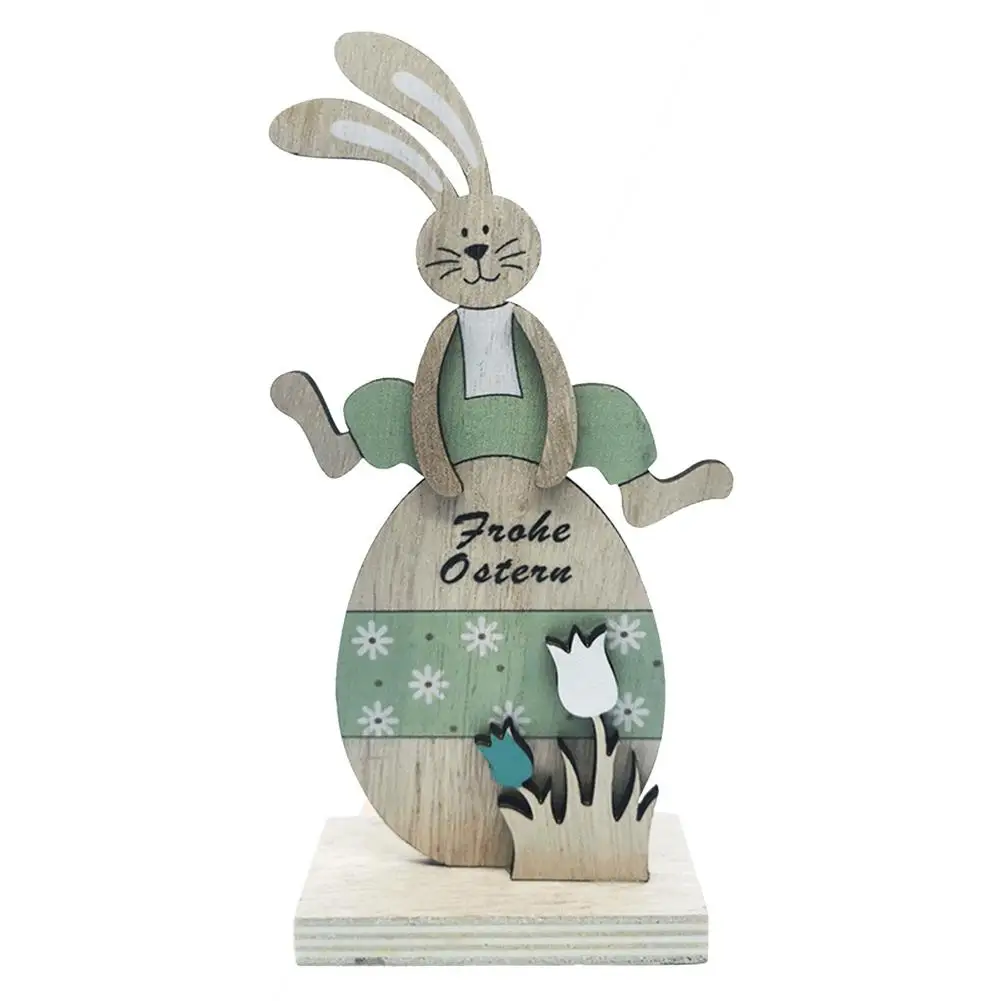 

Easter Bunny Table Decor Delicate Wooden Bunny Ornament For Home Office Living Room Bedroom Decoration Cute Durable Easter Theme