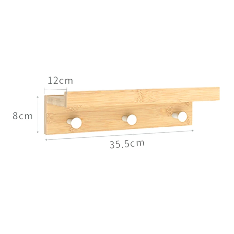 Креативная настенная полка из бамбукового крючка 3 | Дом и сад