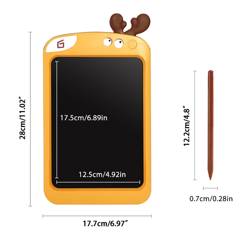

Portable 10.5inch LCD Writing Tablet Cartoon Animal Shape Children Drawing Graffiti Board Electronic Painting Blackboad