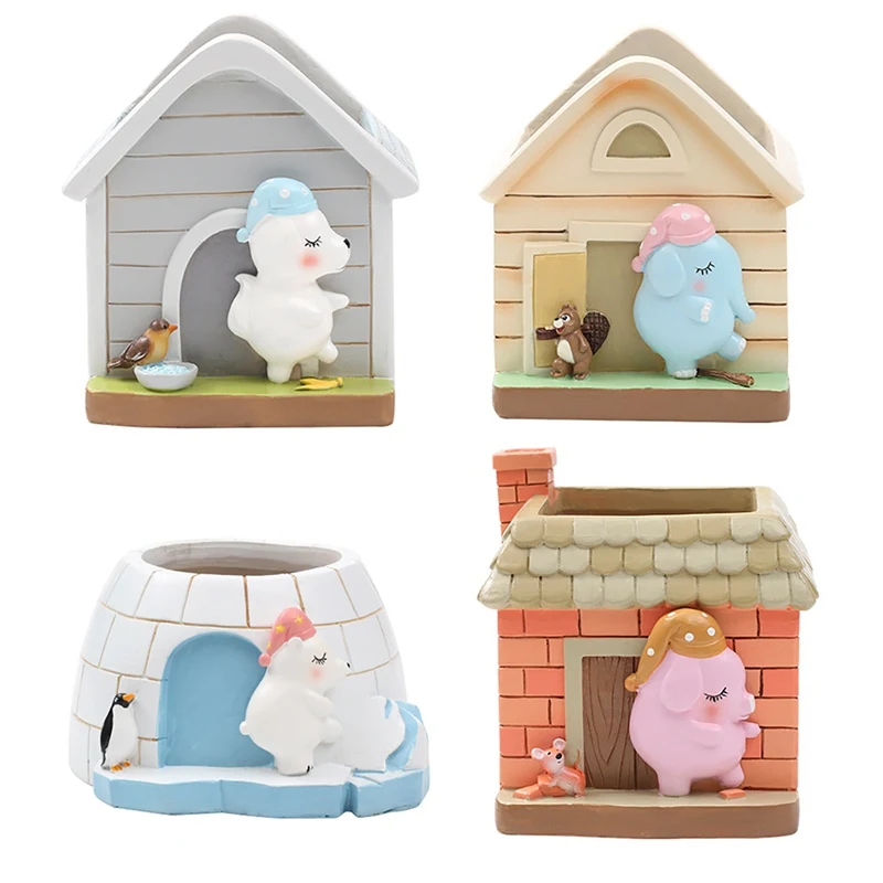 Милый новый милый маленький цветочный горшок с героями мультфильмов домашний