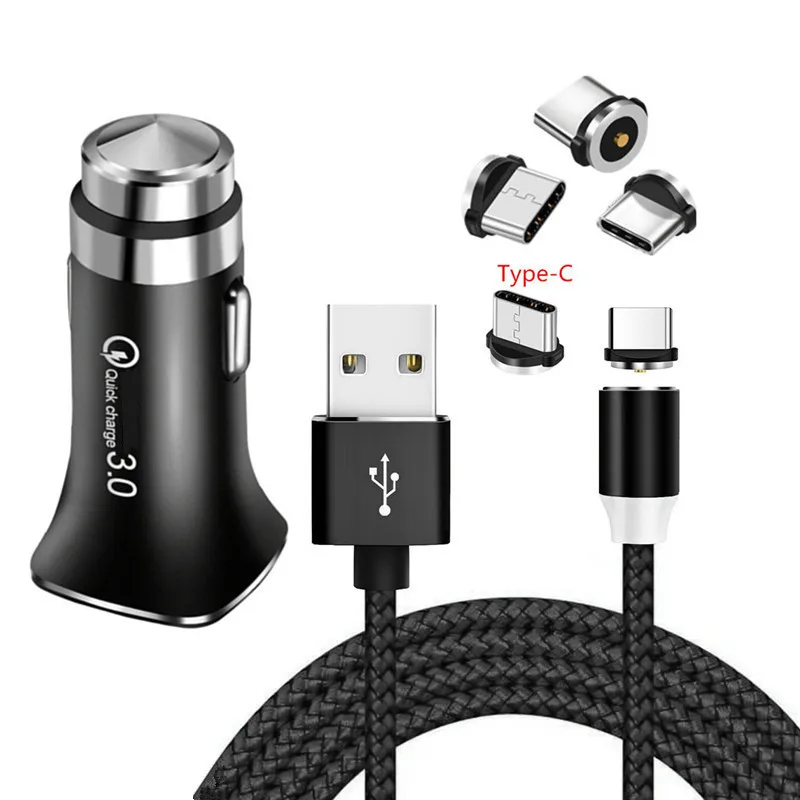 Автомобильное зарядное устройство QC 3 0 USB для Samsung S10 S20 A20E NOKIA 8 1 6 Huawei P30 9X Honor 9 10 20 Pro
