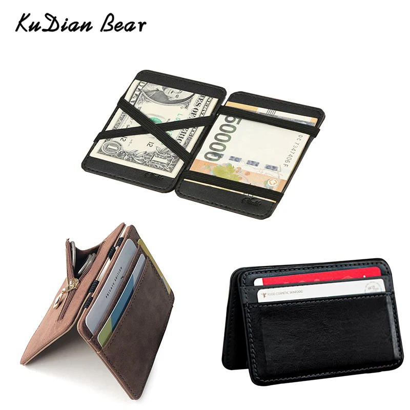 KUDIAN медвежонок из искусственной кожи волшебный кошелек мужской бренд высокое