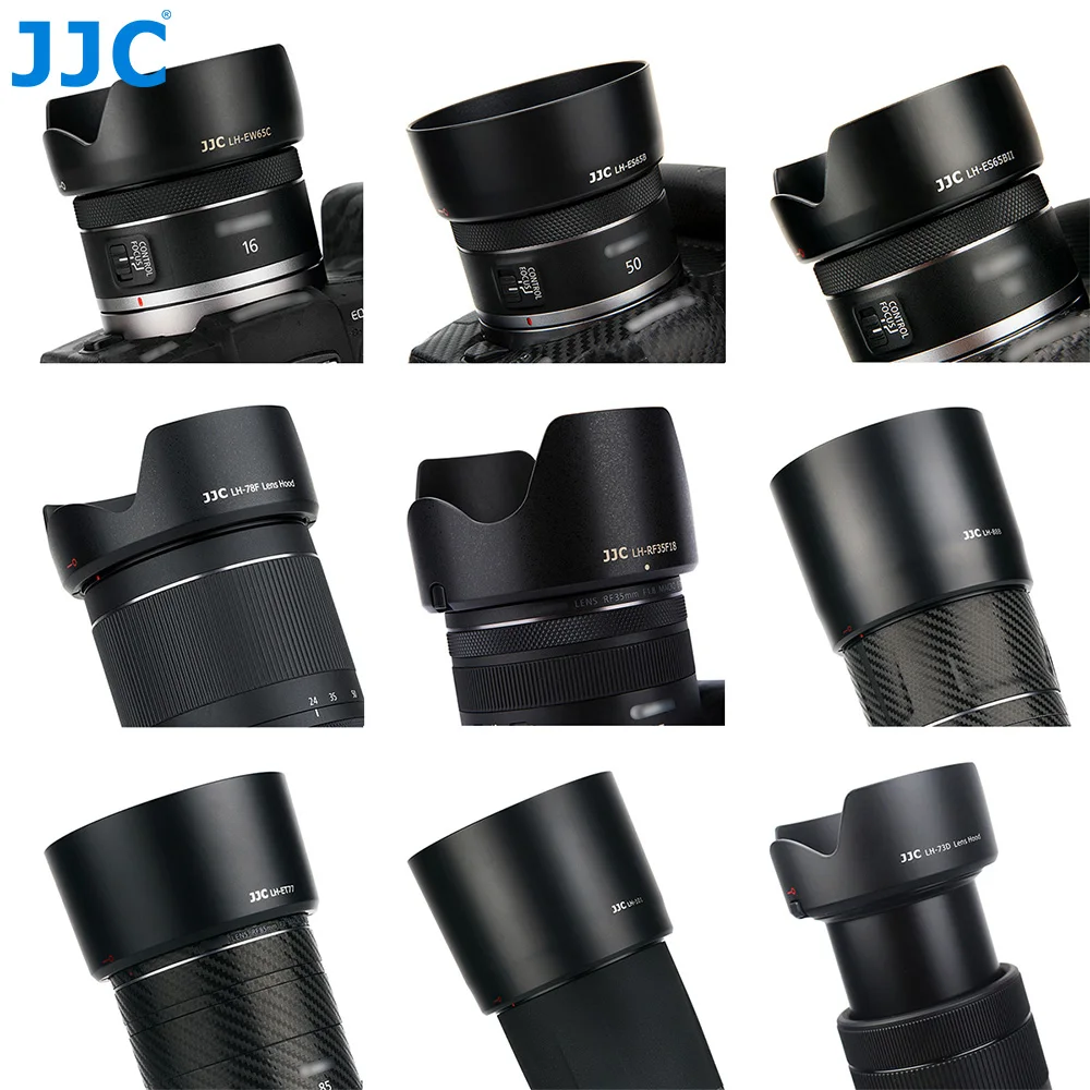 JJC Newest RF Mount Lens Hood for Canon RF Lens for Canon Accessories EOS R RP Ra R5 R6 R3 Replace EW-65C ES-65B ET 74B Hood
