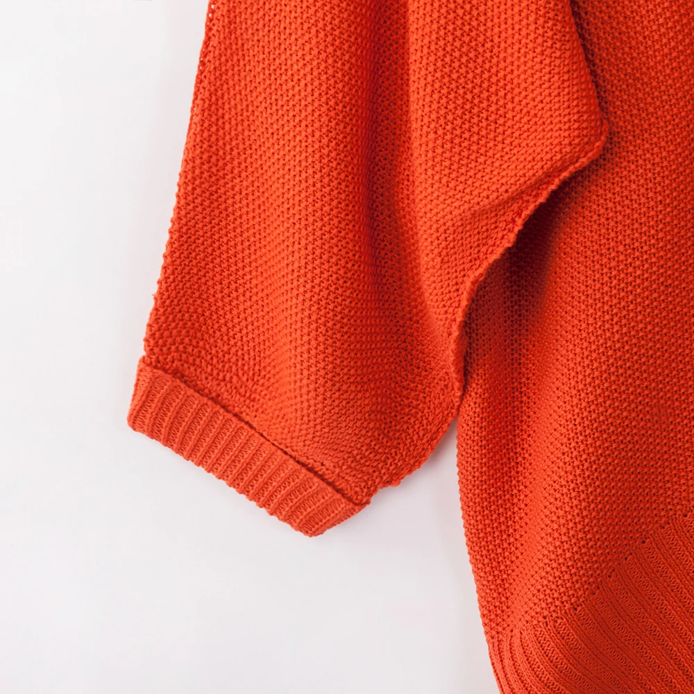 Свободный Свитер оверсайз с v-образным вырезом повседневные женские пуловеры