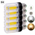 Светодиодные лампы-Кукуруза E27 E14 B22 COB, 5 шт., 110 В переменного тока, 220 В, E26 E12, белые лампы 12 Вт 16 Вт, ампульная лампа для дома, спальни, гостиной