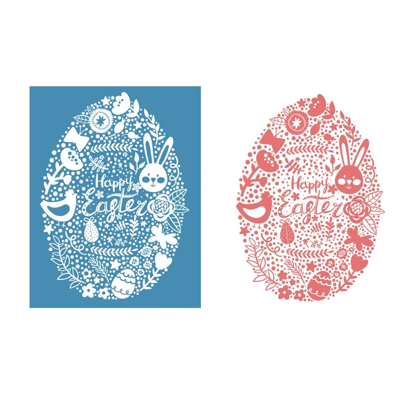 

Easter Eggs Self-Adhesive Silk Screen Printing Stencil Reusable Sign Stencils