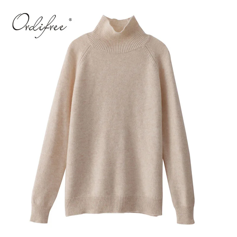Осень-зима 2022 Женская водолазка Ordifree вязаные свитера-пуловеры теплый