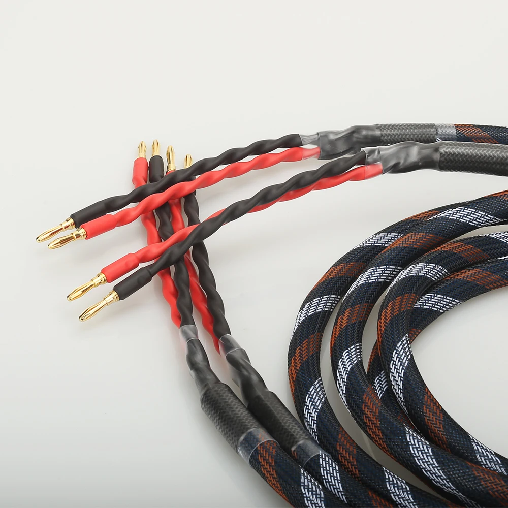 Кабель для колонок с золотым покрытием 2 5 m hifi колонка проводной кабель|audiophile speaker