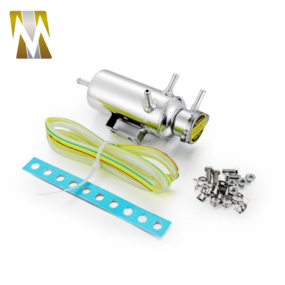 Новый универсальный алюминиевый автомобильный резервуар серебристый масляный