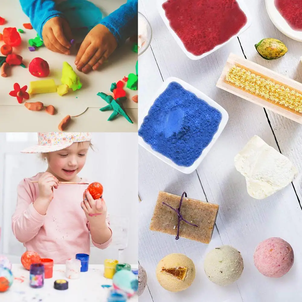 Набор Biutee из слюдяной порошковый пигмент смолы косметическая пудра цветной