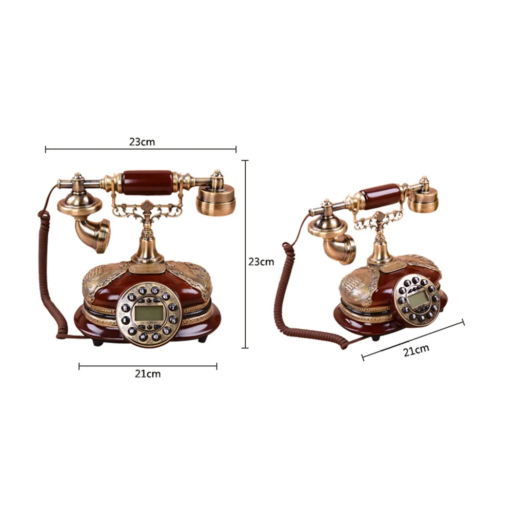 Старинный телефон проводной для дома офиса гостиницы Винтажный Классический