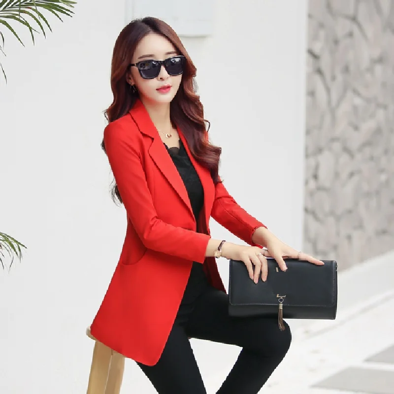 Блейзер в стиле ретро пальто новинка 2020 весенний пиджак Женский Длинный блейзер