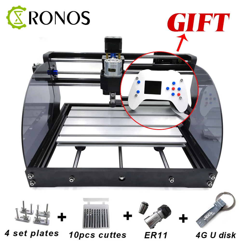 CNC Router 30*18 PRO Max Laser Engraver Wood CNC Router Machine GRBL ER11 Hobby DIY Engraving Machine for Wood PCB PVC+Offline