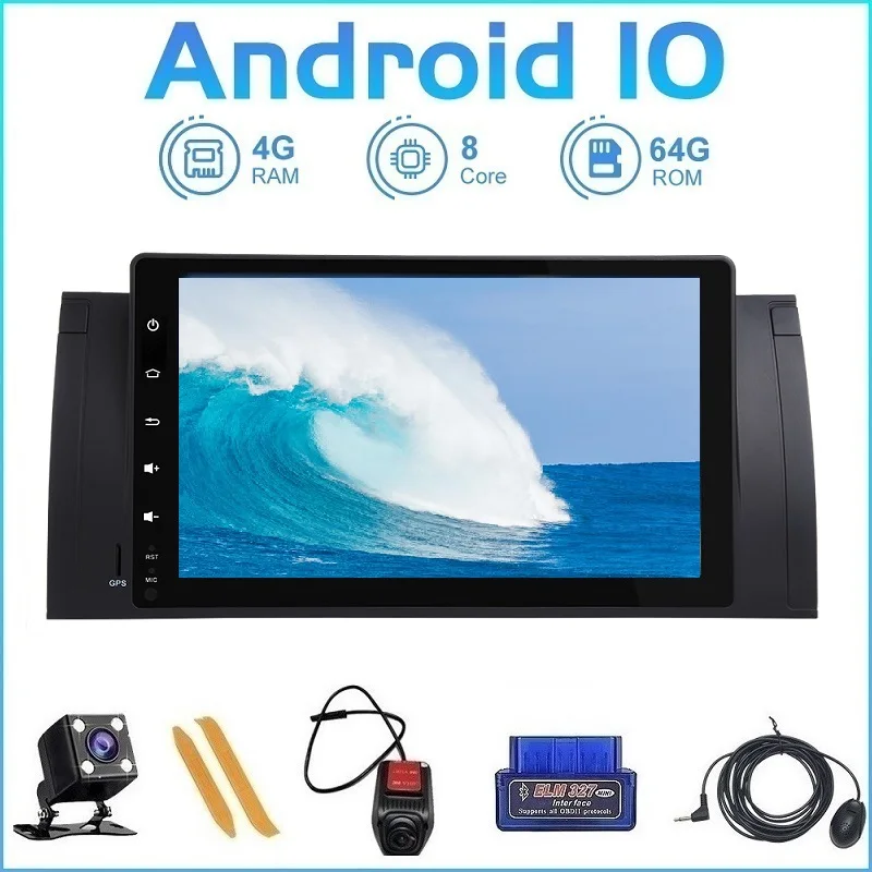 

ZLTOOPAI Android 10 Car Multimedia Player Auto Radio For BMW 5 Series X5 E53 E39 CANBUS 2 Din GPS Navigation Car Play DVR DSP SW