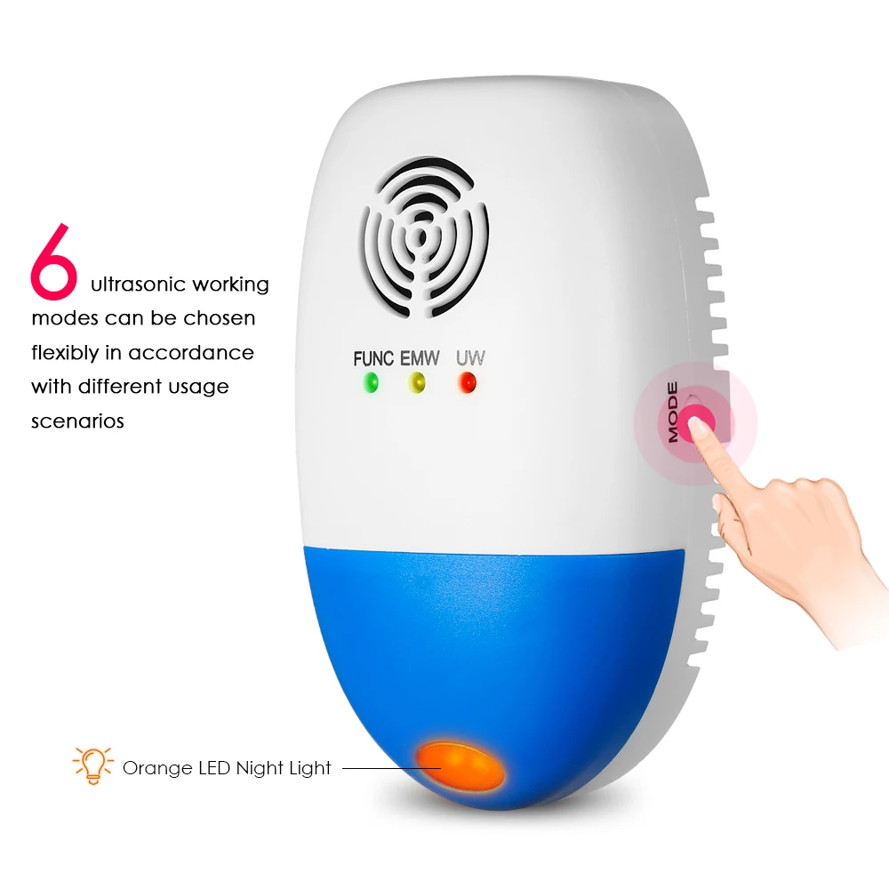 Горячая Новинка 1/2 шт. Электромагнитная ультразвуковая плагин Мышь отпугиватель