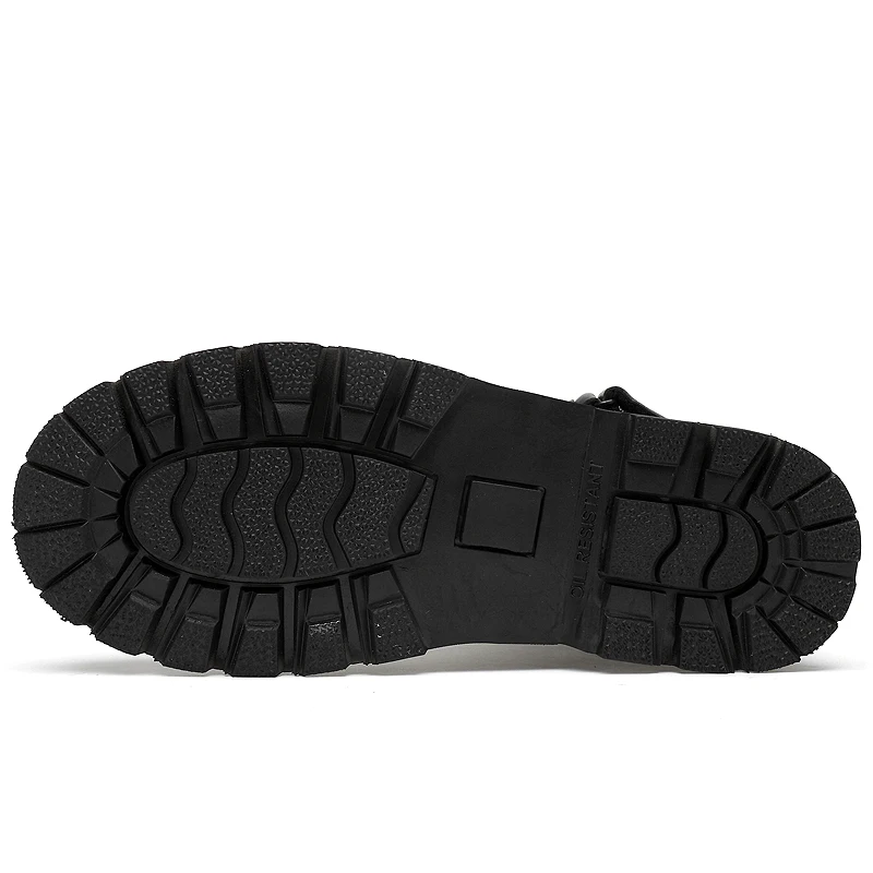 

Men's Boots Black Boots for Male Slip-on Genuine Leather Waterproof Ankle Boots Men Shoes Men Winter Warm Boots