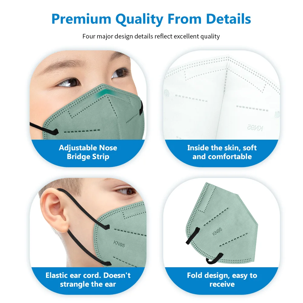 Morandi KN95 детская маска FFP2 Mascarillas FPP2 одобренная гигиеническая Защитная для лица CE