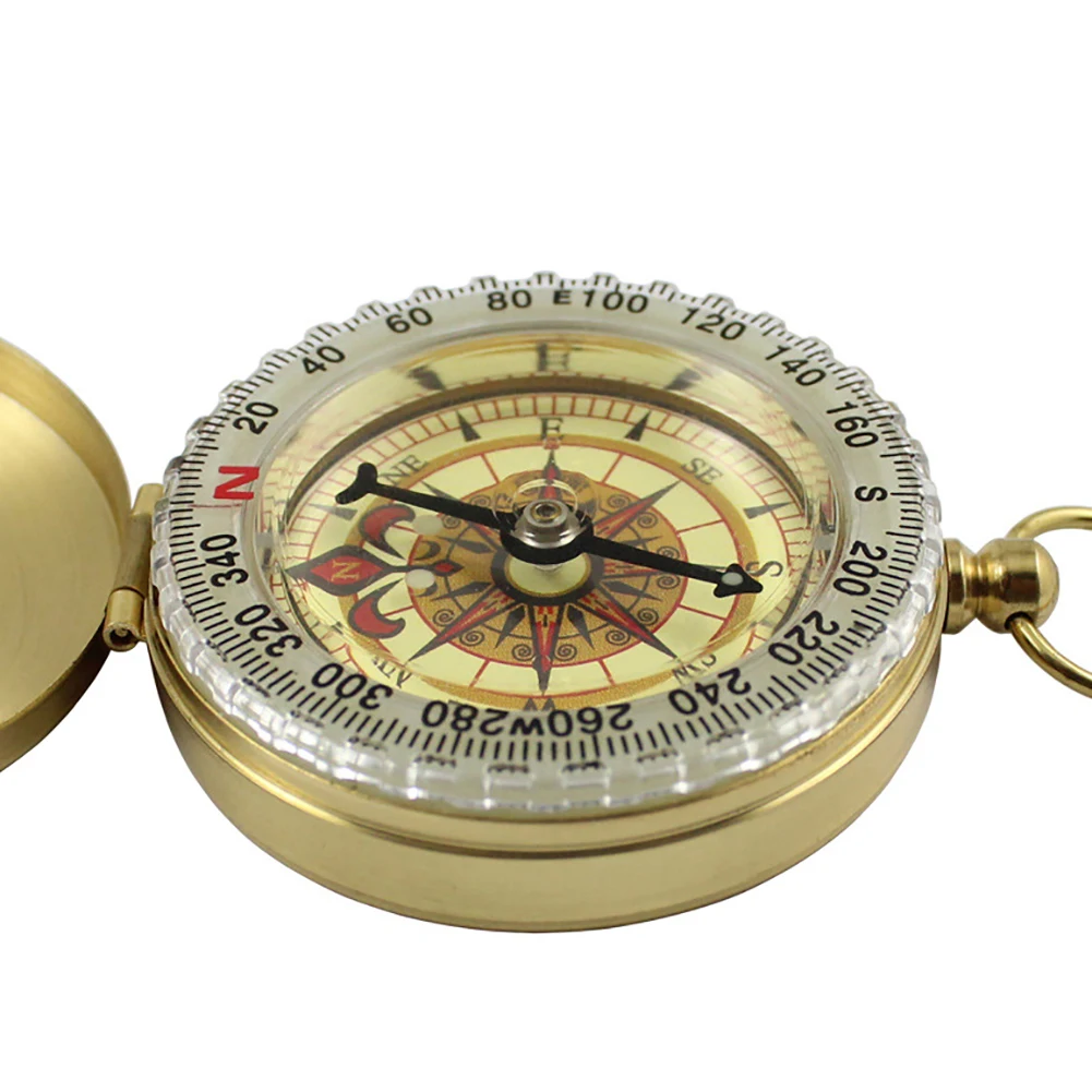 Светящийся легкий карманный компас для экстренных ситуаций стильные часы брелок