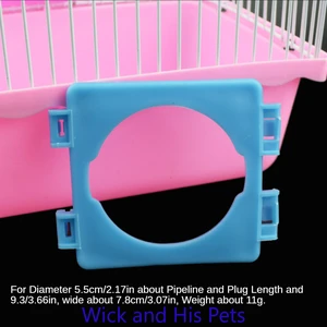 Hamster Pipe Module Connector Maze Small Pet Cage Villa Accessory Tunnel DIY Assembly External Bathroom Sauna Bathroom Connector