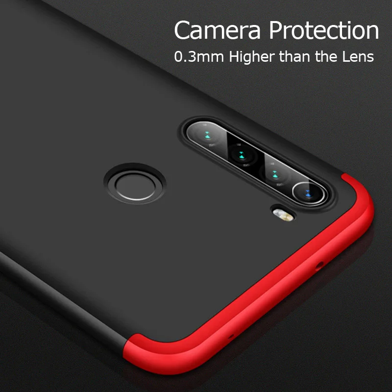 360 градусов чехол для Xiaomi Redmi Note 8T Полная защита матовый телефона Чехлы