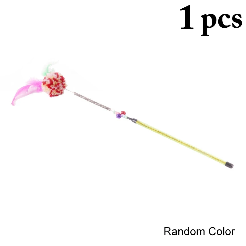 

Игрушка-палочка для кошек, креативная висячая плюшевая палочка с шариком, забавная игрушка для кошек, игрушка для игр с колокольчиком