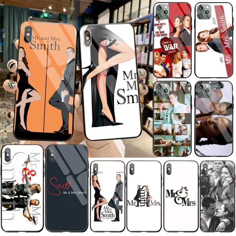 Mr. & Mrs Smith TPU Мягкий силиконовый чехол для телефона из закаленного стекла iPhone 11 Pro XR