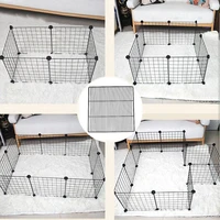 diy combination wire mesh pet cage dog cat rabbit cage multi function fence iron cage guinea pig metal hamster cages pet fence