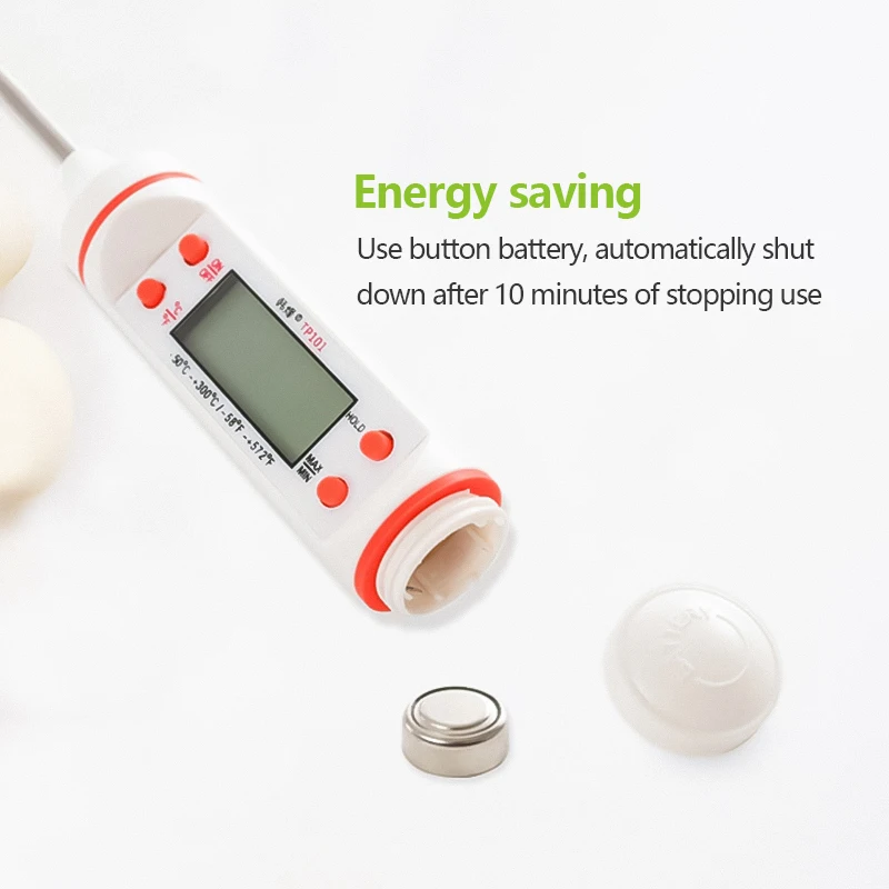

Food Thermometer Digital Thermometer Probe For Kitchen Bbq Meat Water Milk Oil Tea Soup Oven Temperature Measuring Tool