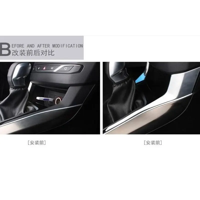 Для Peugeot 308 2014 2015 2016 ABS хромированная крышка автомобиля Стайлинг уровня
