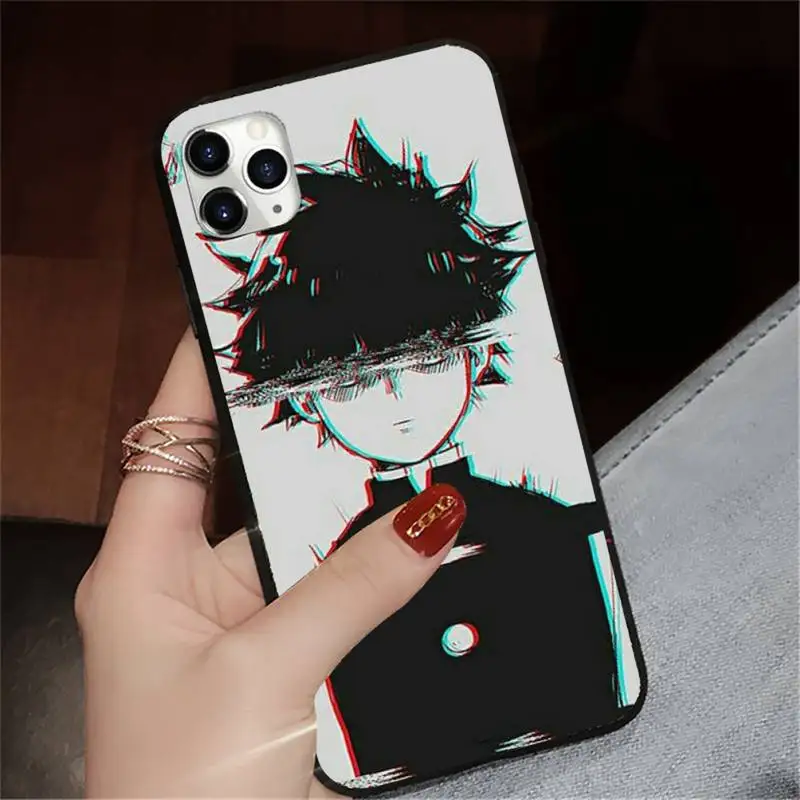 

Mob psycho 100 fashion luxury Phone Case for iPhone 11 12 pro XS MAX 8 7 6 6S Plus X 5S SE 2020 XR Anti-fall funda