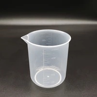 3pcs plastic beaker in low form capacity 500mlplastic measuring cuplaboratory plastic beaker