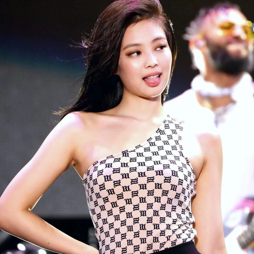 Kpop Blackpink Дженни летний Готический стиль с лямкой на одно плечо по диагонали футболка Женские сексуальные колготки футболки топы танцевальное шоу Женская Ретро-футболка