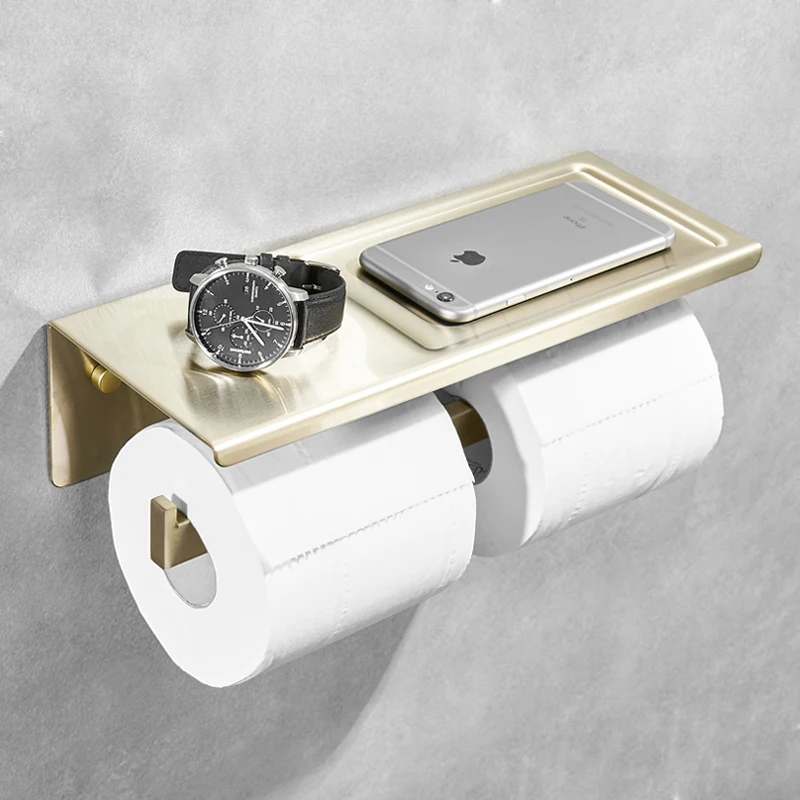 Держатель для полотенец из нержавеющей стали с полкой | Обустройство дома