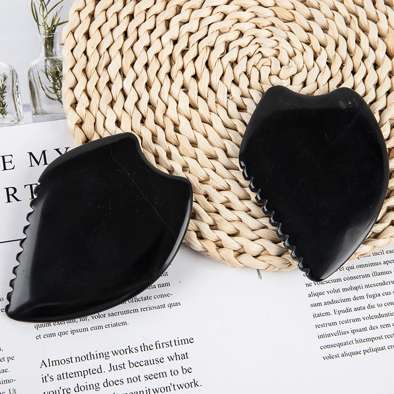 

Natural Jade Face Gua Sha Tool Massager Head Comb Body Health Massage Scraper