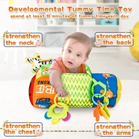 baby pillow toy with detachable rattle soft crawl roller einstein tummy time toy for baby reef prop pillow toys infants toddlers