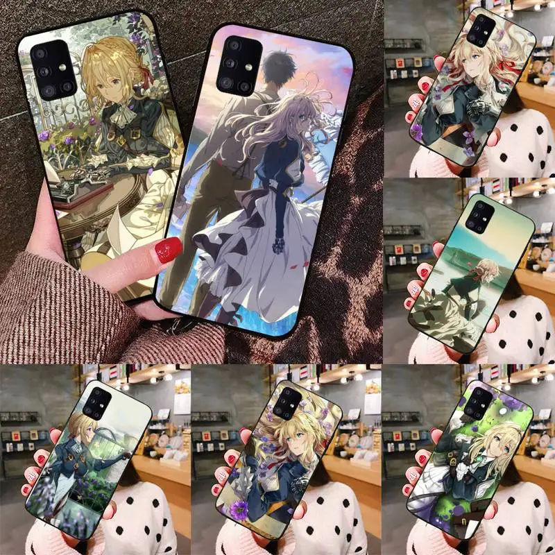 

Anime Violet Evergarden Phone Case black For Samsung galaxy S 21 20 10 8 A 51 71 50 21s 70 40 20 20e note 10 plus Ultra 5g fe