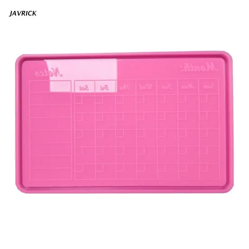 

DIY Calendar Recording Board Epoxy Resin Mold Fruit Tray Coaster Silicone Mould