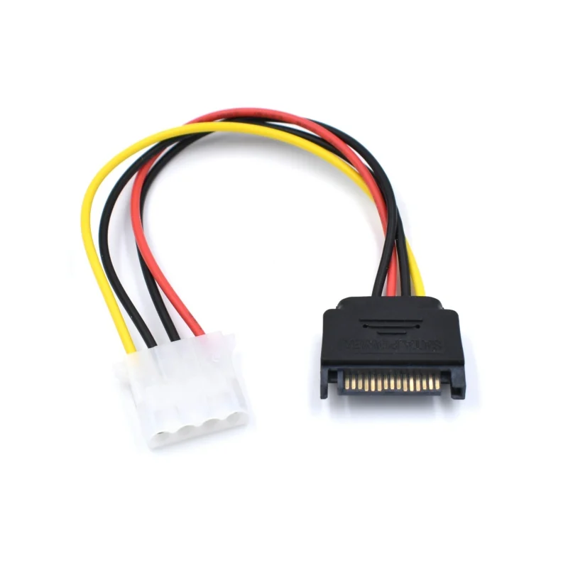 2 шт./лот 15 контактный SATA штекер Molex IDE 4 Женский адаптер Удлинительный кабель