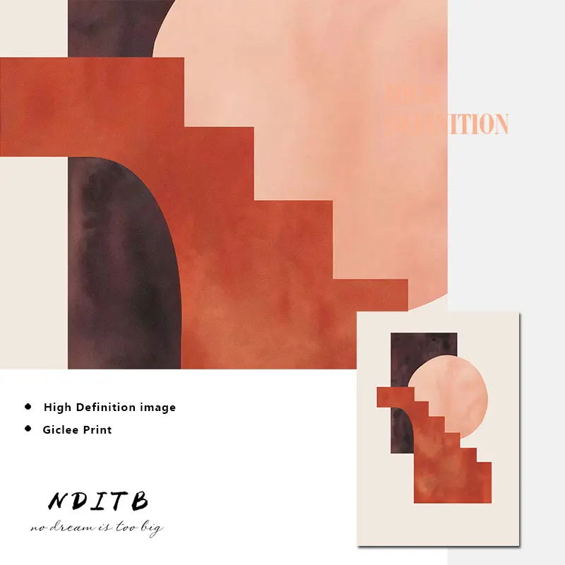 Линия рисования Давид Абстрактная живопись минималистичный холст плакат печать