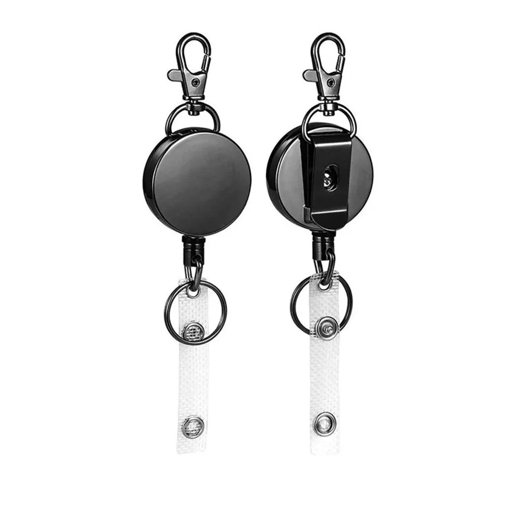 

1pcs Students Doctor Retractable Nurse Badge Reel Clip Badge Clip 4cm Holder Id Card Holder Heavy Duty Keyring Keychain