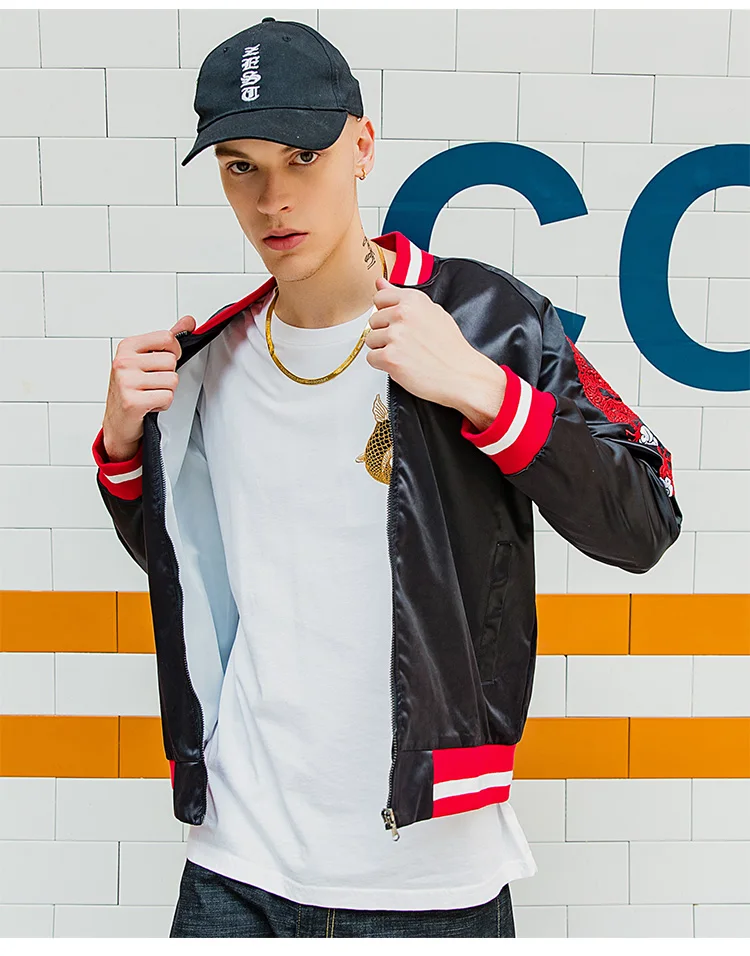 Sinicism Store Мужская осенняя куртка в китайском стиле, Женская свободная модная уличная одежда, мужская куртка-бомбер в стиле хип-хоп с вышивкой