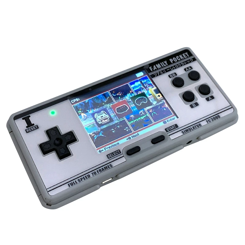 Игровая консоль FC3000 Детская игровая с 8 цветными экранами для PXPX7 черная серая