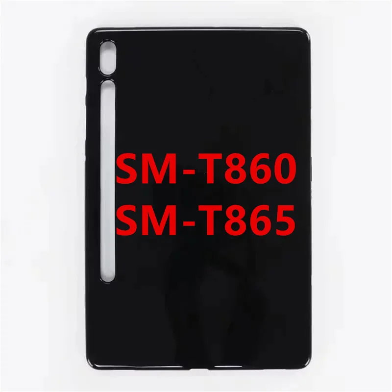 T860 Black Силиконовый мягкий чехол из ТПУ с узором для samsung Galaxy Tab A 10,1 T510 T515 8,0 P200 P205 Tab S5E 10,5 T720 Tab S6 T860 T865, коксовое покрытие - Цвет: T860 Black