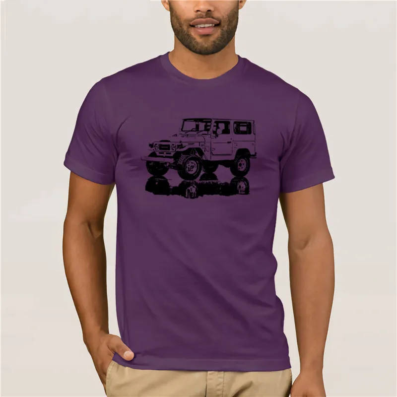 

Men's Creative Graphic T-shirt Cartoon Fun 2020 Summer Style Men LAND CRUISER FJ40 Off Road SOFT Cotton T-Shirt men